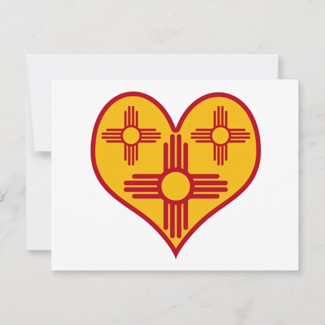 New Mexico Zia Heart (Front)