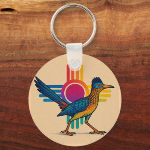 New Mexico Zia Sun  Key Ring
