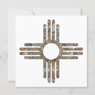 New Mexico Zia Sun Symbol Invitation