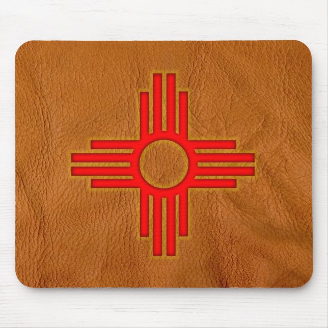 New Mexico Zia Sun Symbol Mouse Pad (Front)
