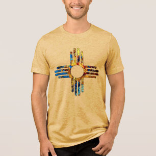New Mexico Zia Sun Symbol Tri-Blend Shirt