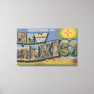 New MexicoLarge Letter ScenesNew Mexico Canvas Print