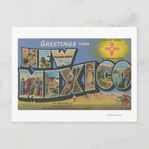 New MexicoLarge Letter ScenesNew Mexico Postcard