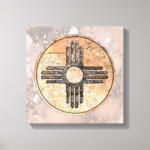 New Mexico's Zia Sun Symbol Canvas Print