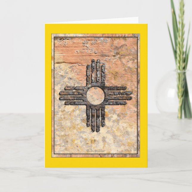 New Mexico's Zia Sun Symbol Talking Canyons, NCard Card (Front)