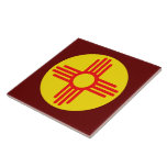 New Mexico's Zia Sun Symbol Tile<br><div class="desc">New Mexico's Zia Sun Symbol - Talking Canyons,  New Mexico</div>