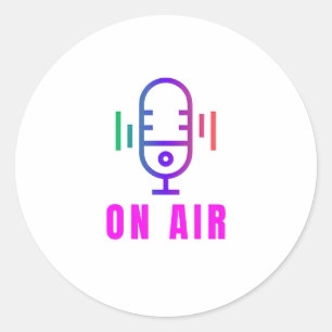 New mic icon design stickers