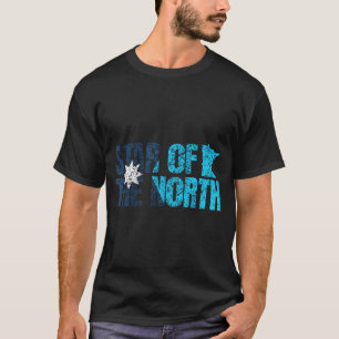 New Minnesota State Flag Mn Star Of The North Map T-Shirt