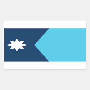 New Minnesota State Flag Rectangular Sticker