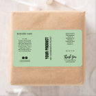 New Modern Mint Body Butter Jar Labels