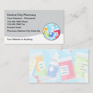 New Modern Simple Pharmacy Business Cards Design