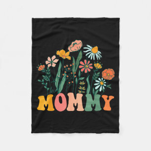 New Mommy Wildflower First Birthday &amp; Baby Sho Fleece Blanket