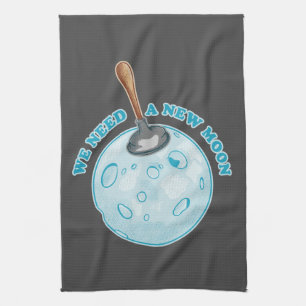 New moon astrology astronomy tea towel