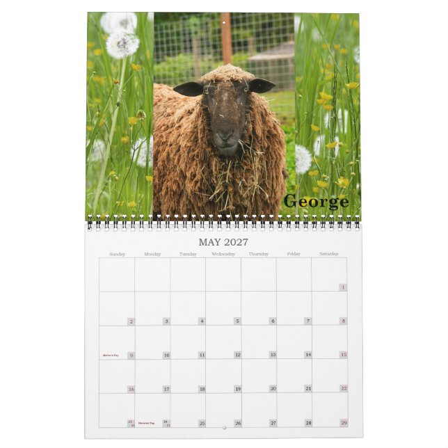 New Moon Farm Goat Rescue & Sanctuary 2016 Calendar (May 2027)