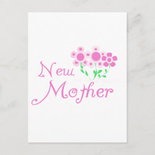 New Mother Pink Flowers T-shirts and Gifts Postcard