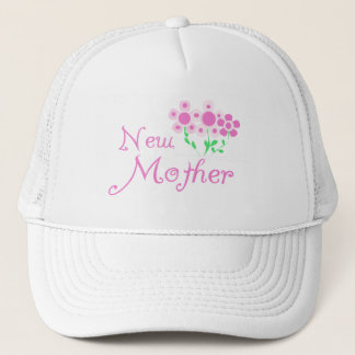 New Mother Pink Flowers T-shirts and Gifts Trucker Hat