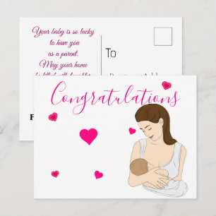 New mother postcard