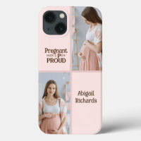 New mother pregnant proud typography gift for mum