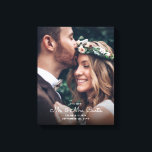 New Mr & Mrs Newlyweds Photo Chic Wedding Keepsake Canvas Print<br><div class="desc">Add an elegant touch to the newlyweds home decorations with a simply stylish "new Mr & Mrs" custom photo wedding keepsake canvas print. The picture and all wording on this template are simple to customise. The white lettering overlay design feature one picture of your choice, chic trendy script calligraphy, and...</div>