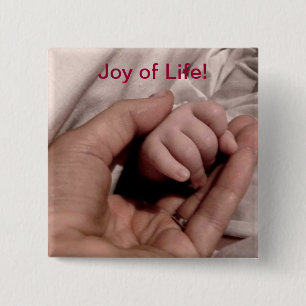 New Mum and Baby - Joy of Life 15 Cm Square Badge