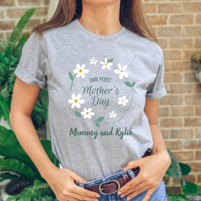 New mum Baby and mama First Mother's Day Matching T-Shirt (Creator Uploaded)