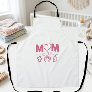 New Mum est 2026 Frist Time Mum Personalised Apron