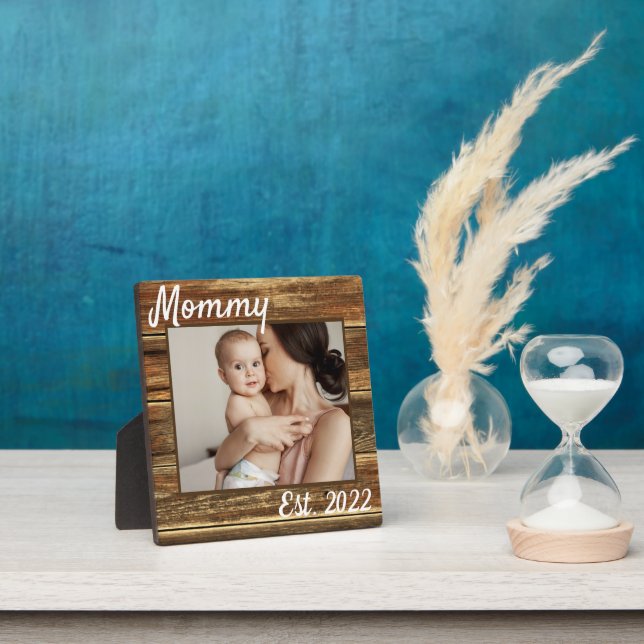 New Mum First Mothers Day Rustic Wood Create Your  Plaque (Insitu)