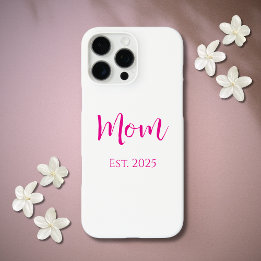 New Mum Hot Pink Script Mother's Day  iPhone 16 Pro Max Case