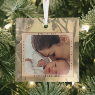 New Mum Photo & Name Ornament