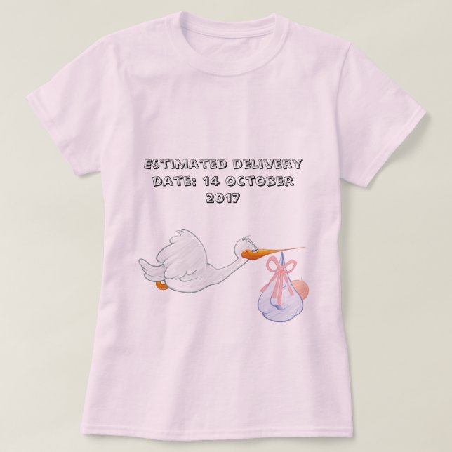 New mum stork T-Shirt (Design Front)