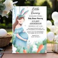 New Mum to be Ear Hop Blue Pink Bunny Baby Shower