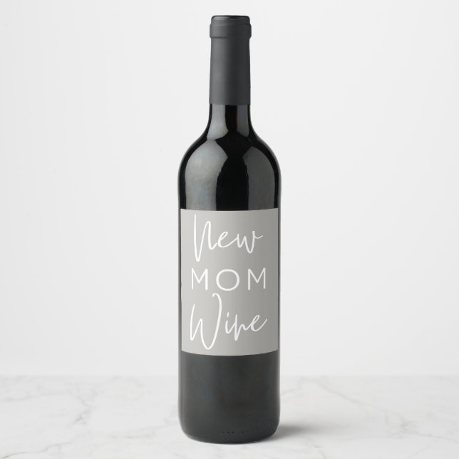 New Mum Wine Label (Front)