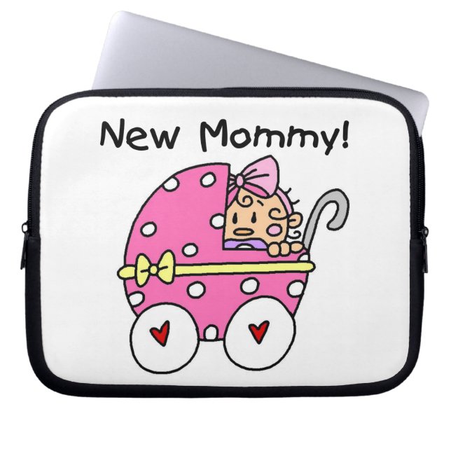 New Mummy Baby Girl Gifts Laptop Sleeve (Front)