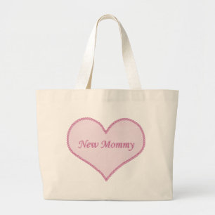 New Mummy Bag, Pink Large Tote Bag