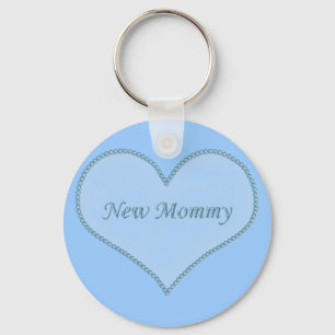 New Mummy Keychain, Blue Key Ring