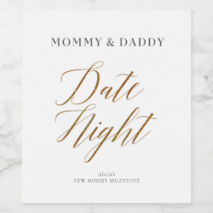 New Mummy Moments Date Night Wine Labels