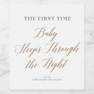 New Mummy Moments Sleep Through the Night Wine Label