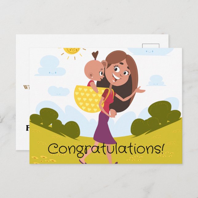 New mummy  postcard (Front/Back)