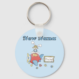 New Nana of Boy-Aeroplane Tshirts and Gifts Key Ring
