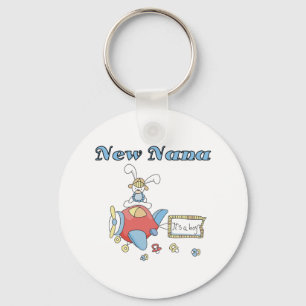 New Nana of Boy-Aeroplane Tshirts and Gifts Key Ring