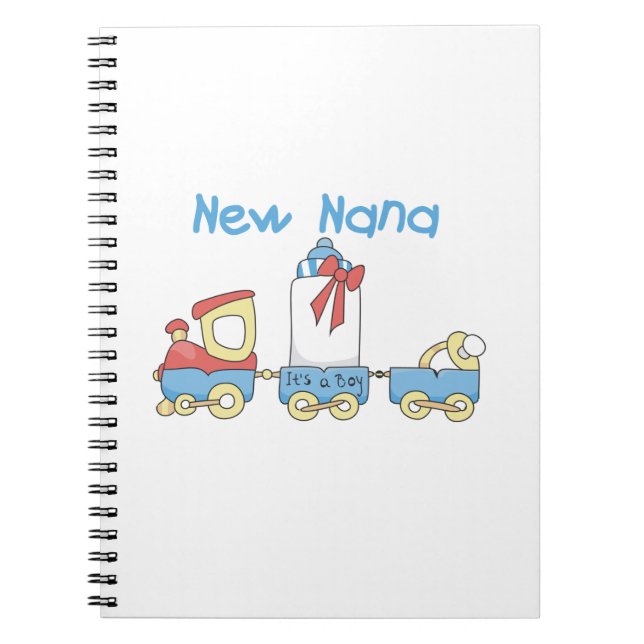 New Nana - Train Gifts Spiral Notebook (Front)