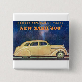 New Nash "400" 15 Cm Square Badge