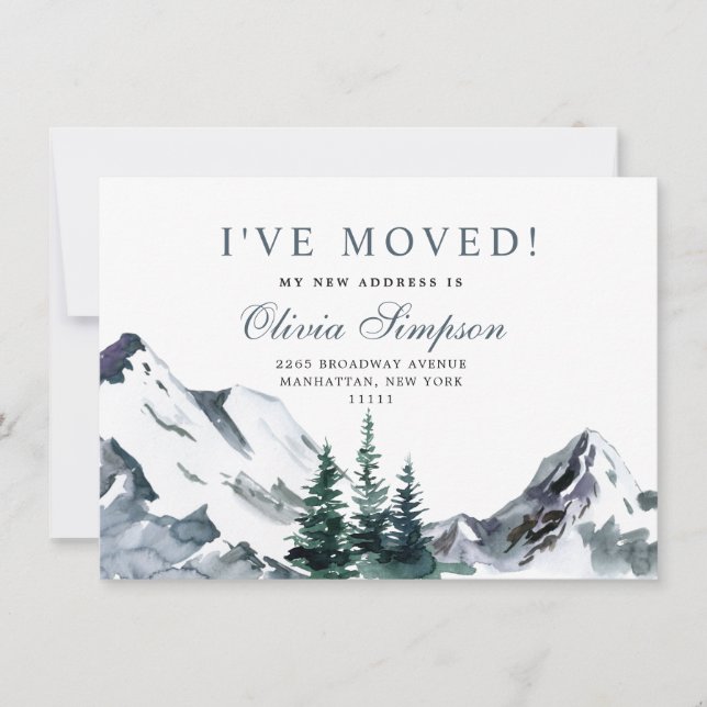 New Neck of the Woods  Moving Announcement Card (Front)