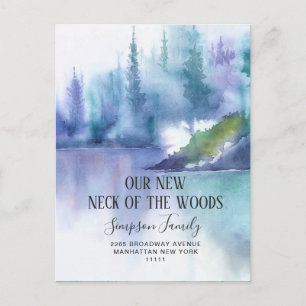 New Neck of the Woods Moving Announcement Postcard