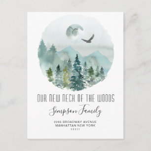 New Neck of the Woods Moving Announcement Postcard