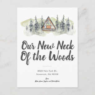 New Neck of the Woods Moving Announcement Postcard
