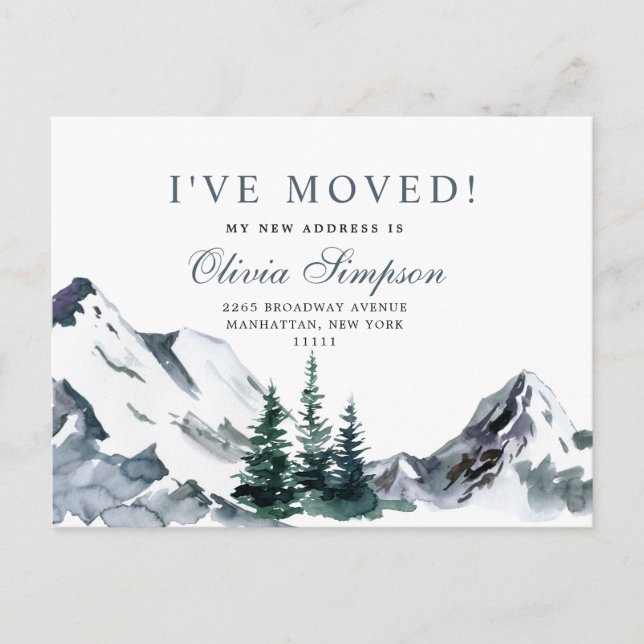 New Neck of the Woods  Moving   Announcement Postcard (Front)