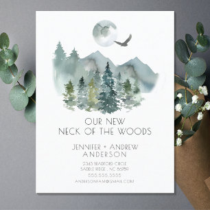 New Neck of the Woods New Address Post Card