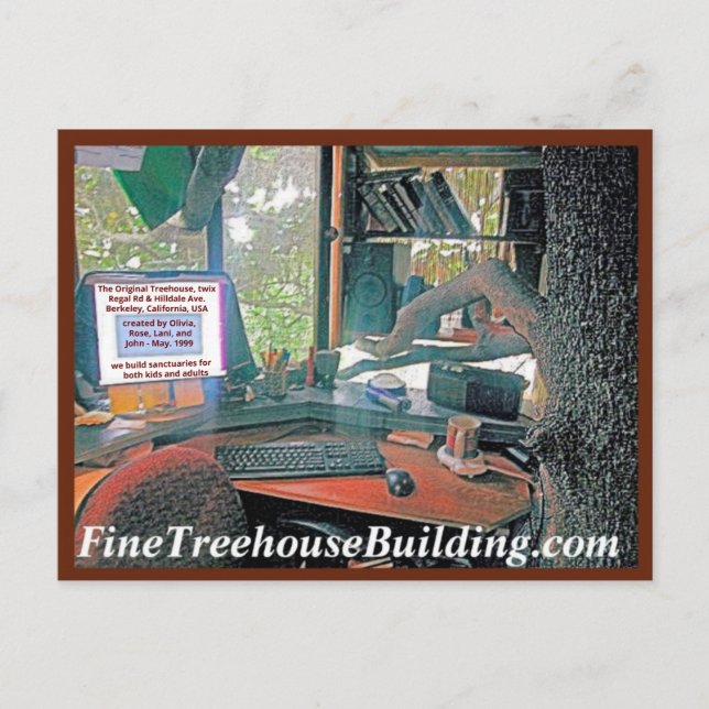 New New Green HelpyounutsTreehouse Postcard (Front)