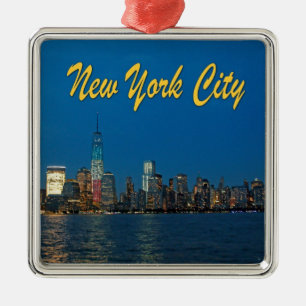New New York City Lights Metal Tree Decoration